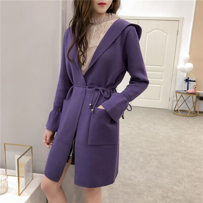 Womens long 2018 autumn&winter new womens clothing Korean version of hooded sweatshirt sleeves cardigan
Womens long 2018 autumn&winter new womens clothing Korean version of hooded sweatshirt sleeves cardigan