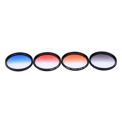 Andoer Professional 58mm GND Graduated Filter Set GND406 Gray Blue Orange Red Graduated Neutral Density Filter for Canon Nikon
Andoer Professional 58mm GND Graduated Filter Set GND406 Gray Blue Orange Red Graduated Neutral Density Filter for Canon Nikon
