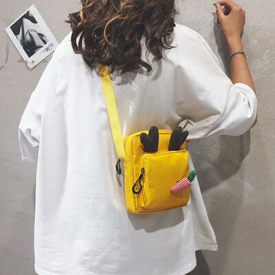 Sen small bag female 2019 Korean version of the wild cute soft girl girl bag cartoon Harajuku canvas shoulder Messenger bag
Sen small bag female 2019 Korean version of the wild cute soft girl girl bag cartoon Harajuku canvas shoulder Messenger bag