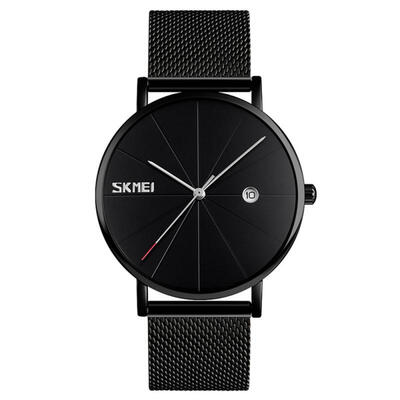 SKMEI Simple Men Quartz Wristwatches Waterproof Watch With Stainless Steel Strap 9183