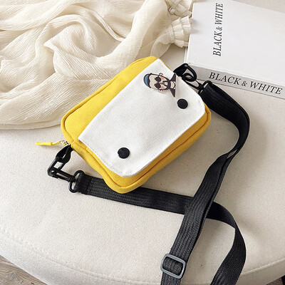 2019 new cartoon cute canvas bag hit color square bag female fashion temperament Messenger bag chic wild shoulder bag
2019 new cartoon cute canvas bag hit color square bag female fashion temperament Messenger bag chic wild shoulder bag