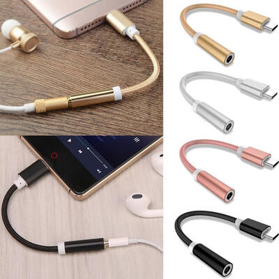 USB Type C To 35mm Audio Cable Adapter AUX Headphone Jack For Huawei Xiaomi Letv Le vict
USB Type C To 35mm Audio Cable Adapter AUX Headphone Jack For Huawei Xiaomi Letv Le vict