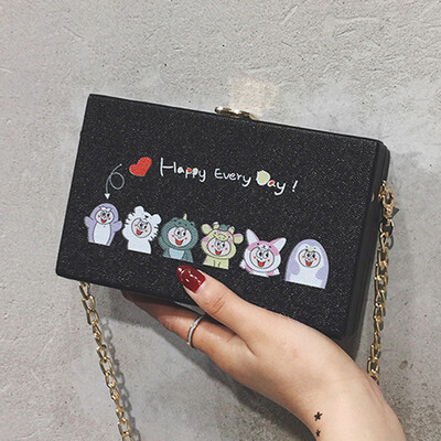 2019 new spring&summer printed small bag womens box shoulder bag Messenger bag cartoon girl chain bag
2019 new spring&summer printed small bag womens box shoulder bag Messenger bag cartoon girl chain bag