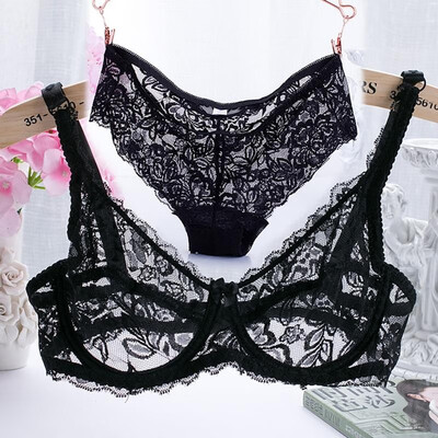 New Women Lace Gauze Bra Sets Push Up 34 Cup Hook-and- Eye Breathable Ultra-thin bra Lingerie Underwear With Brief
New Women Lace Gauze Bra Sets Push Up 34 Cup Hook-and- Eye Breathable Ultra-thin bra Lingerie Underwear With Brief