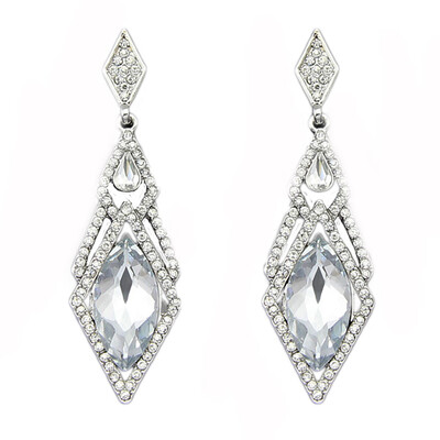 Fashionable And Charming Hypoallergenic Shiny Rhinestone Woman Earrings Shape Jewelery Accessories White Black
Fashionable And Charming Hypoallergenic Shiny Rhinestone Woman Earrings Shape Jewelery Accessories White Black