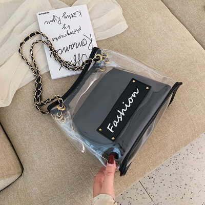 Jelly transparent small bag summer fresh chain womens bag new 2019 fashion bucket bag single shoulder bag oblique satchel bag
Jelly transparent small bag summer fresh chain womens bag new 2019 fashion bucket bag single shoulder bag oblique satchel bag
