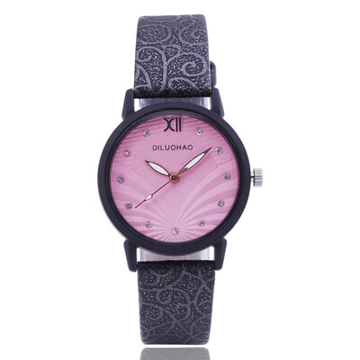Irregular belt student watch female model diamond scale