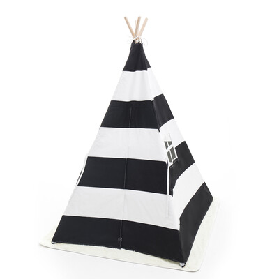 Ktaxon Teepee Play Tent Kids Indian Canvas Playhouse Sleeping Dome w Package Bag - Black Strip
Ktaxon Teepee Play Tent Kids Indian Canvas Playhouse Sleeping Dome w Package Bag - Black Strip