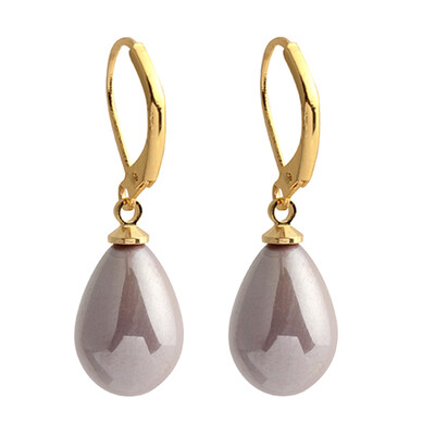 1Pair Fashion Women Natural Shell Pearl Dangle Earrings Elegant Party Or Wedding Earring