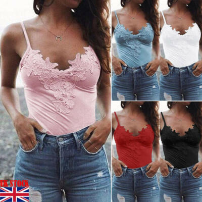 UK Womens Lace Vest Tank Top Cami Camisole Summer Strappy Top Sexy Blouse Shirt
UK Womens Lace Vest Tank Top Cami Camisole Summer Strappy Top Sexy Blouse Shirt