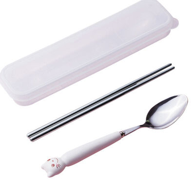 Portable 3pcs Stainless Steel Cutlery Cartoon Set Cute Animal Fork Dinner Children Dinnerware Set Tableware Case Kit
Portable 3pcs Stainless Steel Cutlery Cartoon Set Cute Animal Fork Dinner Children Dinnerware Set Tableware Case Kit