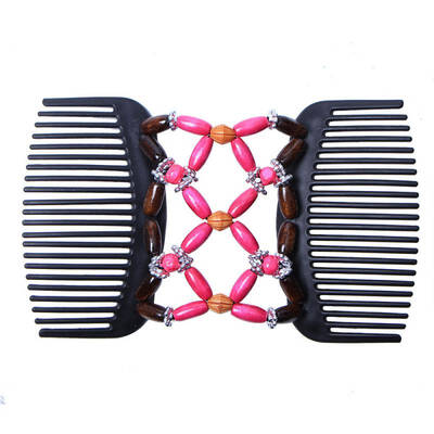 Retro Double Beaded Hair Magic Comb Clip Beading Imitation Wood Stretchy Hair Combs Pins For Women Hair Accessories
Retro Double Beaded Hair Magic Comb Clip Beading Imitation Wood Stretchy Hair Combs Pins For Women Hair Accessories