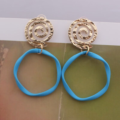 EK730 New Geometric Metal Large Round Drop Earring Gold Color Sequin Big Yellow Green Earring Jewelry Party Statement Orecchini
EK730 New Geometric Metal Large Round Drop Earring Gold Color Sequin Big Yellow Green Earring Jewelry Party Statement Orecchini