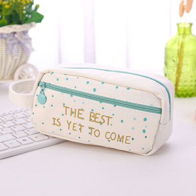 Toponeto Brief Style Green Canvas Large Capacity Pen Pencil Bag Stationery Storage Organi
Toponeto Brief Style Green Canvas Large Capacity Pen Pencil Bag Stationery Storage Organi