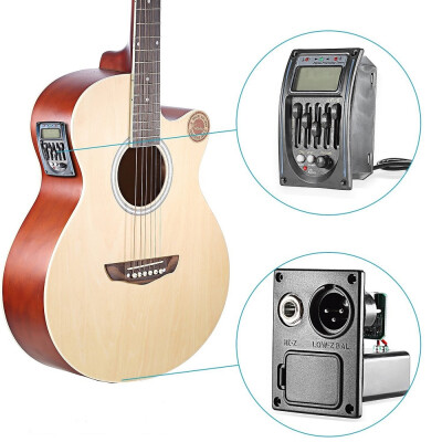 Guitar Driver LC-5 5 Bands Acoustic Guitar Preamp Pickup EQ Preamp LCD Tuner Piezo Pickup
Guitar Driver LC-5 5 Bands Acoustic Guitar Preamp Pickup EQ Preamp LCD Tuner Piezo Pickup