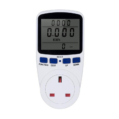 LCD Display Electricity Usage Power Meter Socket Energy Watt Volt Amps Wattage KWH Consumption Analyzer Monitor Outlet--with Backl
LCD Display Electricity Usage Power Meter Socket Energy Watt Volt Amps Wattage KWH Consumption Analyzer Monitor Outlet--with Backl