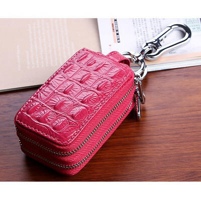 Casual Cowhide Car Key Wallet Mini Solid Color Keychain Cover With Crocodile Texture For Men And Women
Casual Cowhide Car Key Wallet Mini Solid Color Keychain Cover With Crocodile Texture For Men And Women