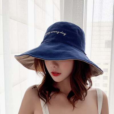 Double-sided fishermans hat Korean casual big-brim sunshade hat outdoor fashion beach cap sun-proof hat
Double-sided fishermans hat Korean casual big-brim sunshade hat outdoor fashion beach cap sun-proof hat