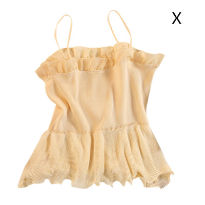 Sweet Tank Top Cute Girl Style Camisole Fashion Novel Tops Women Folds Decorative Camisole Knitted Womens Camisole
Sweet Tank Top Cute Girl Style Camisole Fashion Novel Tops Women Folds Decorative Camisole Knitted Womens Camisole