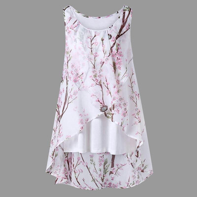 New Women Chiffon Blouse Loose Vest Tank Top O-neck Sleeveless Floral Print Casual Tops Pullover
New Women Chiffon Blouse Loose Vest Tank Top O-neck Sleeveless Floral Print Casual Tops Pullover