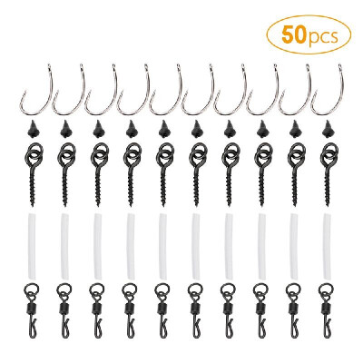50pcs Carp Fishing Tackle Fishing Accessories Hook Quick Change Ring Swivels Anti Tangle Sleeves Nuts Blocks
50pcs Carp Fishing Tackle Fishing Accessories Hook Quick Change Ring Swivels Anti Tangle Sleeves Nuts Blocks