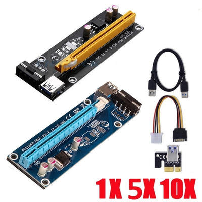 1510 PCS USB 30 Pcie PCI-E Express 1x To 16x Extender Riser Card Adapter Power BTC Cable Multicolor is Random Color
1510 PCS USB 30 Pcie PCI-E Express 1x To 16x Extender Riser Card Adapter Power BTC Cable Multicolor is Random Color