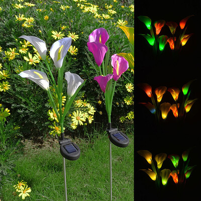 Gobestart Solar Garden Lights Multi-Color Calla lily Flower Light Outdoor Decoration 2Pcs
Gobestart Solar Garden Lights Multi-Color Calla lily Flower Light Outdoor Decoration 2Pcs
