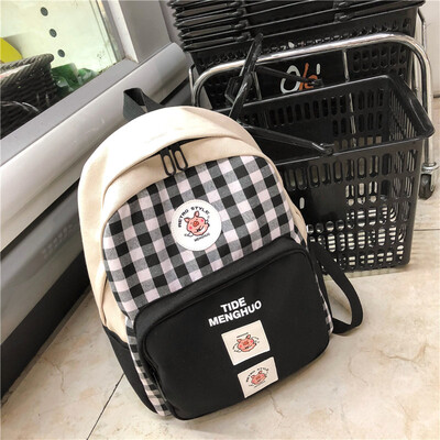 Korean version of high school students Chaobai backpack Simple inswind BF Ancient girl Canvas Shoulder Bag
Korean version of high school students Chaobai backpack Simple inswind BF Ancient girl Canvas Shoulder Bag