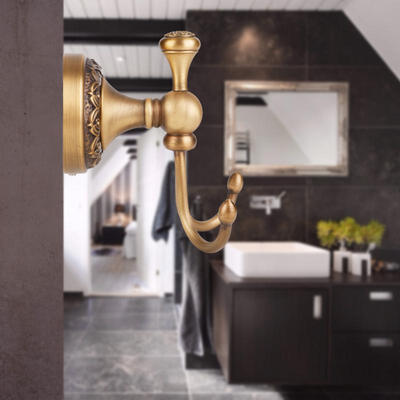 Greensen Durable Copper Curving Hook Hanger Kitchen Bathroom Hooks Clothes Hook