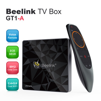 Beelink GT1 - A Android 71 S912 Octa Core 3GB 32GB 24GHz 58GHz 1000Mbps BT 4K Smart TV Box with Voice Remote Control Google
Beelink GT1 - A Android 71 S912 Octa Core 3GB 32GB 24GHz 58GHz 1000Mbps BT 4K Smart TV Box with Voice Remote Control Google