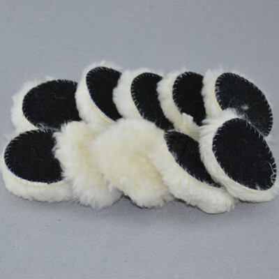 10pcs 3 Inch Woolen Polishing Buffer Pads Heavy Cuts Pads Kit For Car Polisher