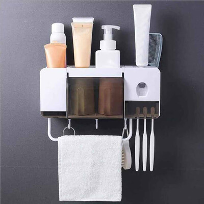 Toponeto Toothbrush Holder Toothpaste Dispenser Multifunction Bathroom Toothbrush Holder
Toponeto Toothbrush Holder Toothpaste Dispenser Multifunction Bathroom Toothbrush Holder