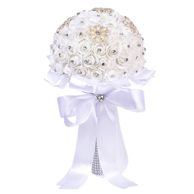 Gobestart Crystal Roses Bridesmaid Wedding Bouquet Bridal Artificial Silk Flowers Decor
Gobestart Crystal Roses Bridesmaid Wedding Bouquet Bridal Artificial Silk Flowers Decor