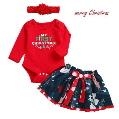 MY FIRST CHRISTMAS Baby Girls Outfits Tops RomperTutu Skirts Headband Set Dress
MY FIRST CHRISTMAS Baby Girls Outfits Tops RomperTutu Skirts Headband Set Dress
