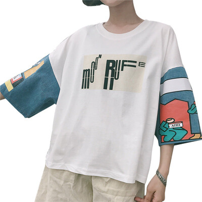 Fashion Print Female T-shirt White Cotton Women Tshirts Summer Casual Harajuku T Shirt Femme Top
Fashion Print Female T-shirt White Cotton Women Tshirts Summer Casual Harajuku T Shirt Femme Top