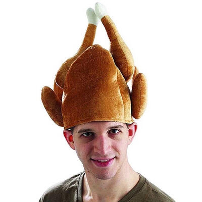 Adult Plush Roasted Turkey Hat Christmas Dinner Chef Costume Turkey Trot Hat
Adult Plush Roasted Turkey Hat Christmas Dinner Chef Costume Turkey Trot Hat