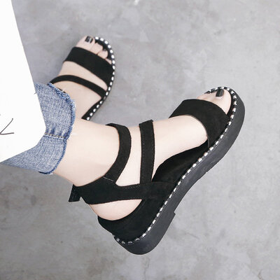 Sandals fairies wind slope with ins tide summer Joker fashion flat shoes ladies shoes
Sandals fairies wind slope with ins tide summer Joker fashion flat shoes ladies shoes