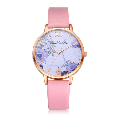 Minimalism Womens Watches Purple Floral Dial Ladies Simple Quartz Wristwatch Leather Strap Clock Casual Dress Reloj Mujer
Minimalism Womens Watches Purple Floral Dial Ladies Simple Quartz Wristwatch Leather Strap Clock Casual Dress Reloj Mujer