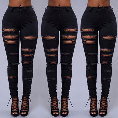 Tailored Women Mid Waisted Skinny Hole Denim Jeans Stretch Slim Pants Calf Length Jeans
Tailored Women Mid Waisted Skinny Hole Denim Jeans Stretch Slim Pants Calf Length Jeans
