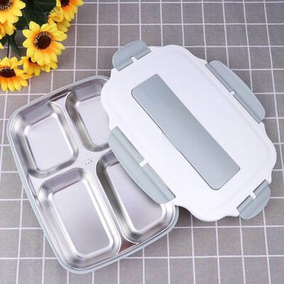 Stainless Steel Lunch Box 4 Grids School Office Insulation Food Container Bento Box Include Spoon Chopsticks
Stainless Steel Lunch Box 4 Grids School Office Insulation Food Container Bento Box Include Spoon Chopsticks