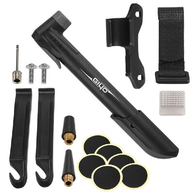 Mini Bike Pump Bicycle Pump 120PSI High Pressure Bicycle Air Pump Puncture Repair Kit Fits for Presta & Schrader Valve Manual Chan
Mini Bike Pump Bicycle Pump 120PSI High Pressure Bicycle Air Pump Puncture Repair Kit Fits for Presta & Schrader Valve Manual Chan