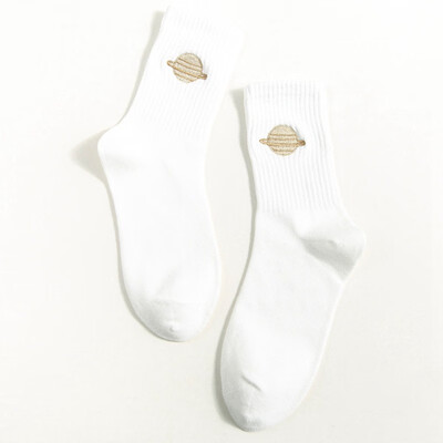 Embroidered Cotton Women Socks 2019 Autumn Winter New Trend Motion Solid Color Cute Planet Fashion Style Socks
Embroidered Cotton Women Socks 2019 Autumn Winter New Trend Motion Solid Color Cute Planet Fashion Style Socks