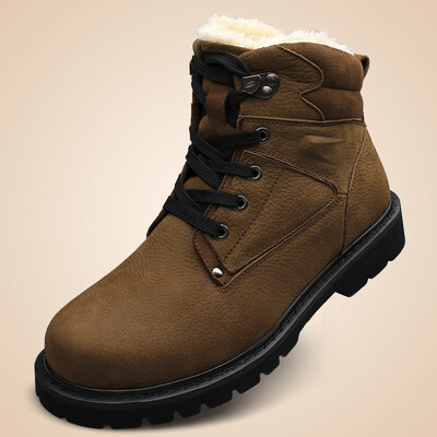 Winter high shoes mens real leather boots warm northeast snow boots plus velvet large size cotton shoes
Winter high shoes mens real leather boots warm northeast snow boots plus velvet large size cotton shoes
