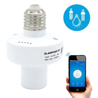 Remote Control ITEAD Sonoff Slampher Led Bulb E27 Holder 433MHz RF Wireless WiFi Light Lamp Socket
Remote Control ITEAD Sonoff Slampher Led Bulb E27 Holder 433MHz RF Wireless WiFi Light Lamp Socket