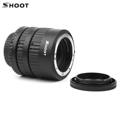 SHOOT XT-365 Auto Focus AF Macro Extension Tube Adapter Ring Set 12mm 20m 36mm for Nikon F-mount AF Lens for Nikon D3300D3400D
SHOOT XT-365 Auto Focus AF Macro Extension Tube Adapter Ring Set 12mm 20m 36mm for Nikon F-mount AF Lens for Nikon D3300D3400D
