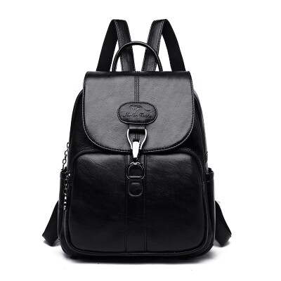 Backpack 2019 new soft leather fashion travel backpack