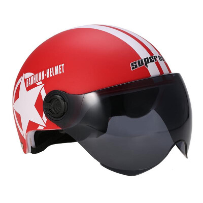 Motorcycle Helmet Half Open Face Adjustable Size Protection Gear Head Helmets Unisex Five-pointed Star
Motorcycle Helmet Half Open Face Adjustable Size Protection Gear Head Helmets Unisex Five-pointed Star