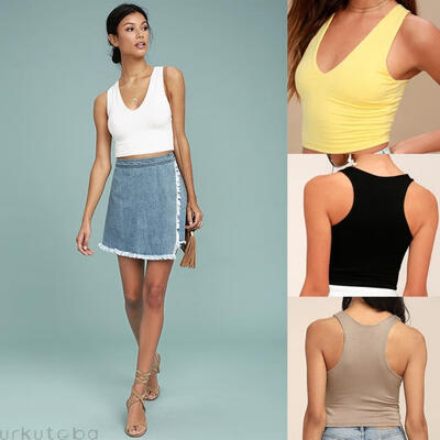 New Women Casual Solid Tank Tops Vest Blouse Sexy Sleeveless Crop Top Shirt Cami Top
New Women Casual Solid Tank Tops Vest Blouse Sexy Sleeveless Crop Top Shirt Cami Top
