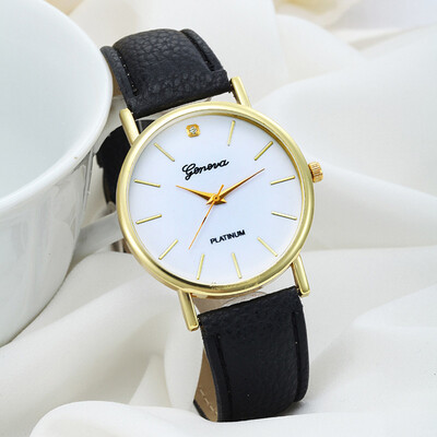 Womens Watches Fashion Geneva Simple Leather Belt Bayan Saat Montre Femme Acier Inoxydable Watch
Womens Watches Fashion Geneva Simple Leather Belt Bayan Saat Montre Femme Acier Inoxydable Watch