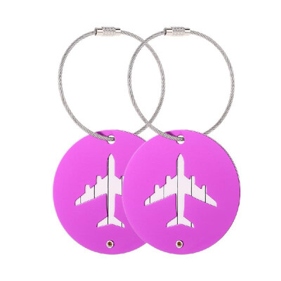 2Pcs Aluminum Alloy Metal Air Plane Pattern Travel Airlines Round Luggage Tag Baggage Handbag Suitcase Identity ID Label Identifie
2Pcs Aluminum Alloy Metal Air Plane Pattern Travel Airlines Round Luggage Tag Baggage Handbag Suitcase Identity ID Label Identifie